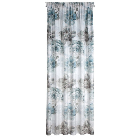 ZASŁONA GOTOWA VIVIAN NA TAŚMIE 140 X 270 CM TURKUSOWY