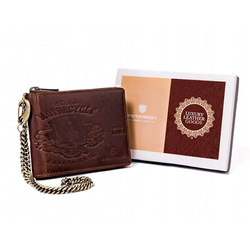 Portfel męski skórzany skóra naturalna  Peterson