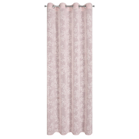 ZASŁONA GOTOWA AMBER 140 X 250 CM RÓŻOWY