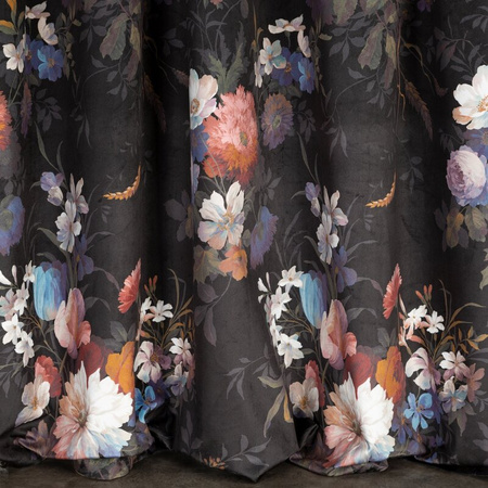 ZASŁONA GOTOWA KAREN NA TAŚMIE 140 X 270 CM CZARNY