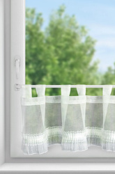 FIRANA GOTOWA MARY NA SZELKACH 150 X 30 CM BIAŁY