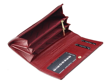 Portfel damski skórzany skóra naturalna Gregorio 