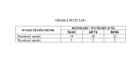 Opaska dziewczęca Petit Lou Pinokio