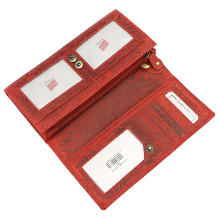 Portfel damski skórzany skóra naturalna Nordee