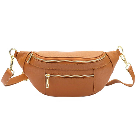 Torebka torebki skórzana saszetka nerka skóra naturalna Luka damska