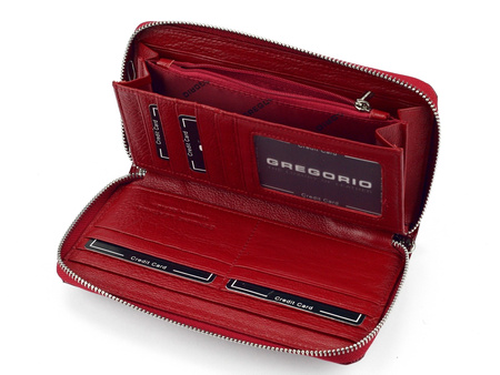 Portfel damski skórzany skóra naturalna Gregorio 