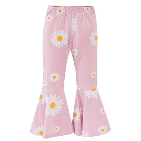 Leginsy Super-dzwony DAISY różowy,stokrotki 104