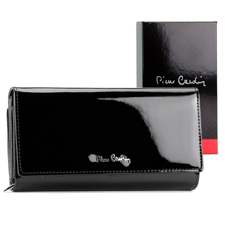 Portfel damski skóra naturalna + skóra ekologiczna Pierre Cardin