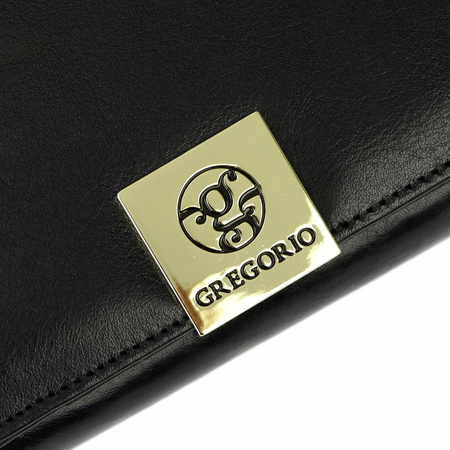 Gregorio portfel skóra naturalna licowa czarny GS-102 - kobieta