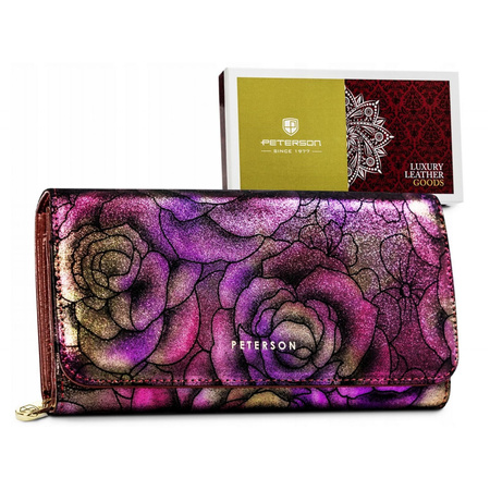 Portfel damski skórzany skóra naturalna  Peterson 