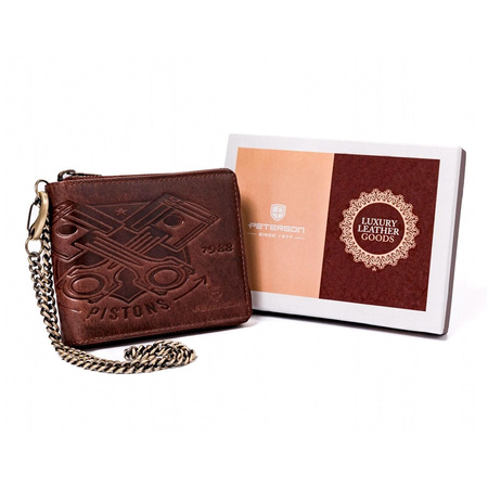 Portfel męski skórzany skóra naturalna  Peterson
