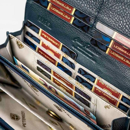 Portfel damski skórzany skóra naturalna Peterson