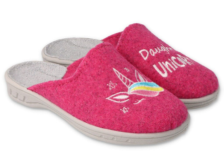 Befado buty kapcie pantofle dla dziewczynki 