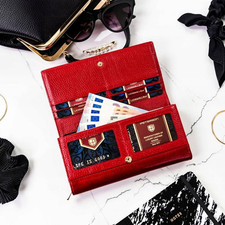 Portfel damski skórzany skóra naturalna  Peterson 