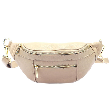 Torebka torebki skórzana saszetka nerka skóra naturalna Luka damska