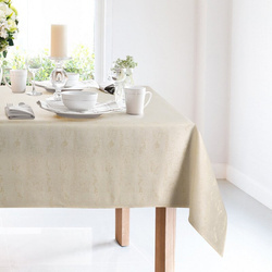 OBRUS SPARKLE 140 X 220 CM KREMOWY