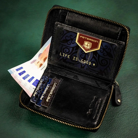 Portfel męski skórzany skóra naturalna  Peterson