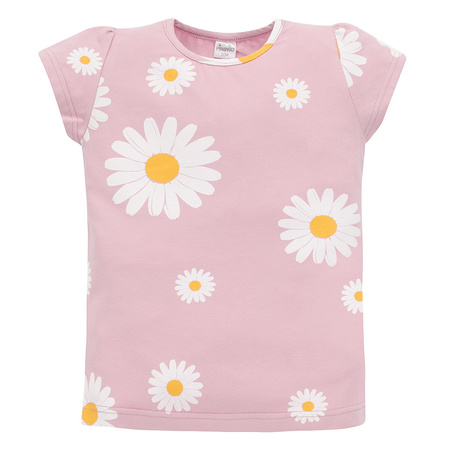 Bluzka KR DAISY różowy,stokrotki 80