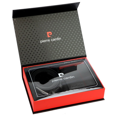 Zestaw na prezent dla mężczyzny portfel i pasek męski skórzany Pierre Cardin