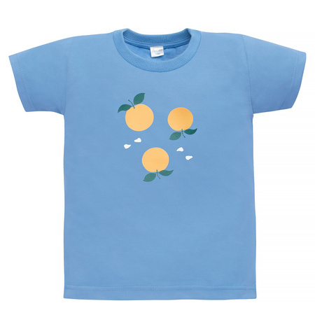 T-shirt  KR FRUIT&SUN niebieski,pomarańcze 122