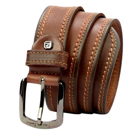 Pasek skórzany męski PIERRE CARDIN 610 KAM01