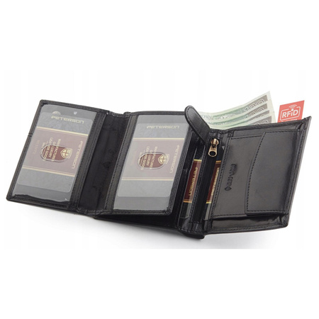 Portfel męski skórzany skóra naturalna  Peterson