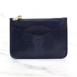 Zapinane Skórzane etui damskie na karty Florence