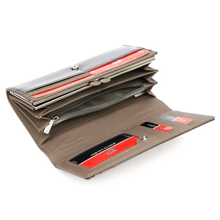 Portfel damski skórzany skóra naturalna Pierre Cardin 