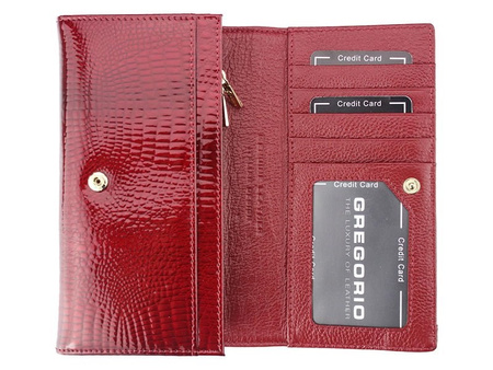 Portfel damski skórzany skóra naturalna Gregorio 