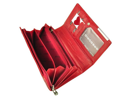 Portfel damski skórzany skóra naturalna Gregorio 