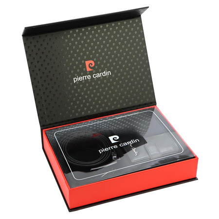 Zestaw na prezent dla mężczyzny portfel i pasek męski skórzany Pierre Cardin