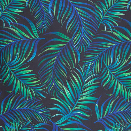 ZASŁONA GOTOWA D91 PALMS 01 140 X 250 CM CZARNY
