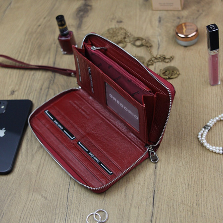 Portfel damski skórzany skóra naturalna Gregorio 