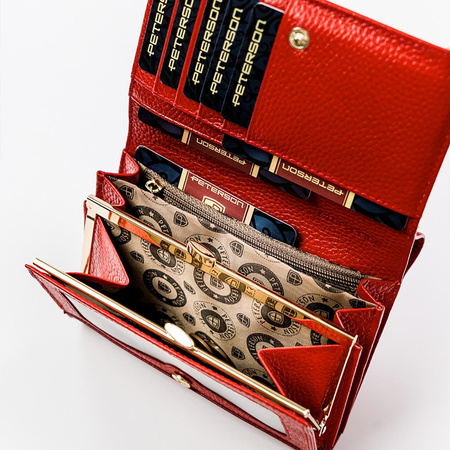 Portfel damski skórzany skóra naturalna  Peterson