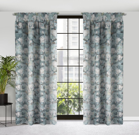 ZASŁONA GOTOWA GRACJA NA TAŚMIE 140 X 270 CM STALOWY