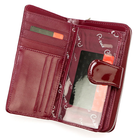 Portfel damski skóra naturalna + skóra ekologiczna Pierre Cardin