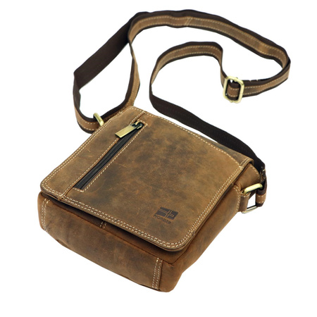 Torba saszetka na ramię męska skórzana skóra naturalna Nordee 