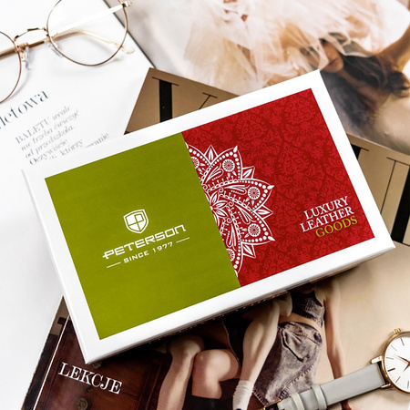 Portfel damski skórzany skóra naturalna  Peterson 