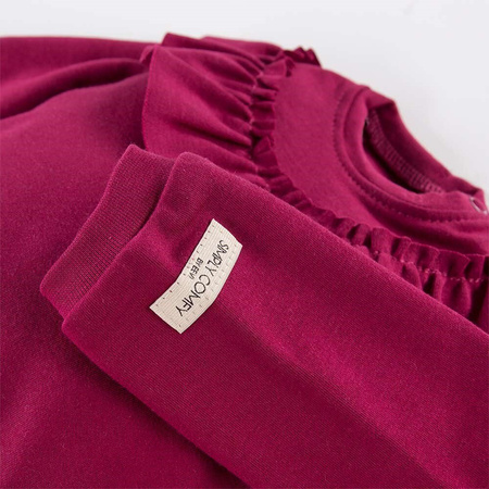BLUZA SIMPLY COMFY KARCZEK BORDO 