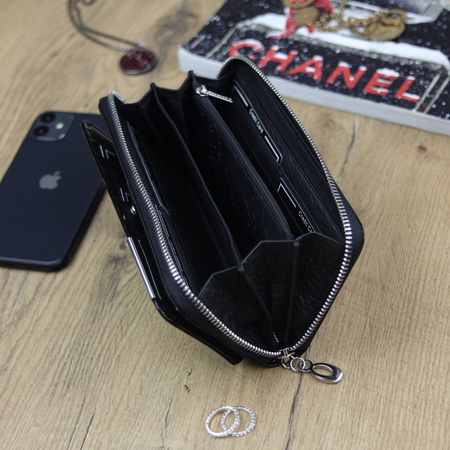 Portfel damski skóra naturalna skórzany Gregorio 