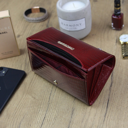 Portfel damski skórzany skóra naturalna Gregorio 