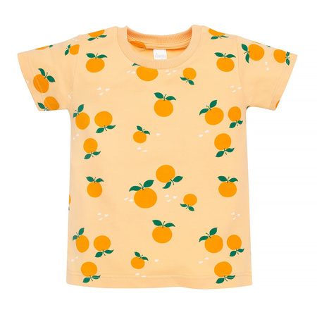 T-shirt  KR FRUIT&SUN żółty,pomarańcze 86