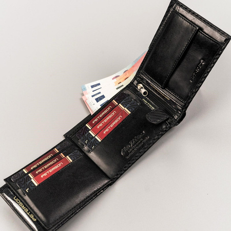 Portfel męski skórzany skóra naturalna Peterson