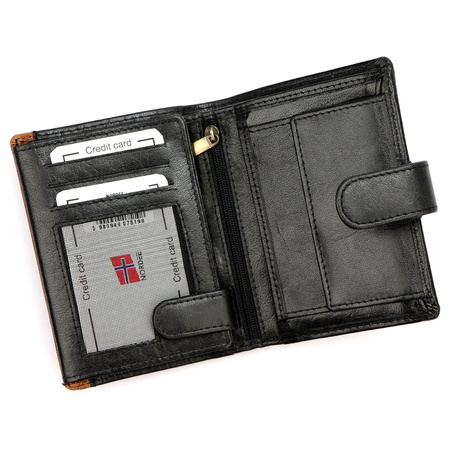 Portfel męski skórzany skóra naturalna Nordee