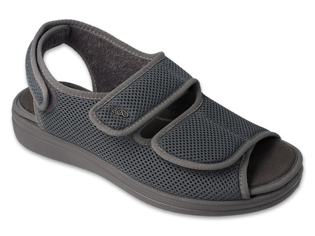 Dr Orto - Obuwie buty sandału profilaktyczno zdrowotne męskie popiel 