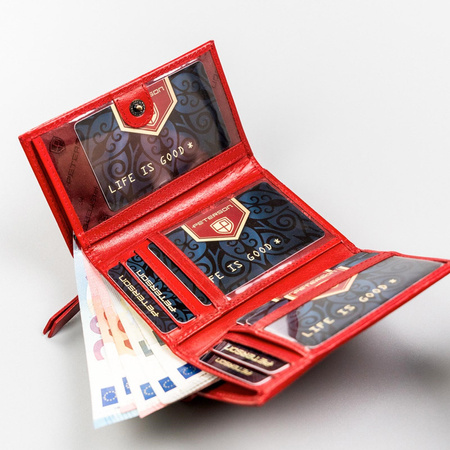 Portfel damski skórzany skóra naturalna  Peterson