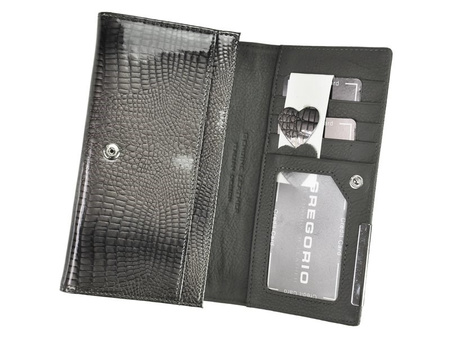 Portfel damski skórzany skóra naturalna Gregorio