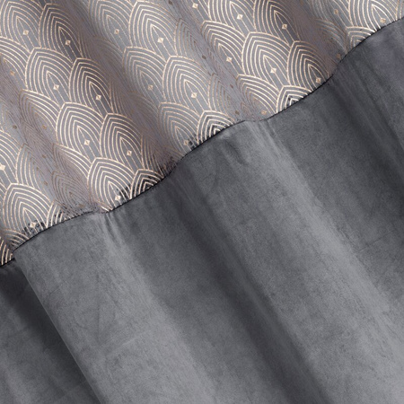 ZASŁONA GOTOWA D91 AGNES 140 X 250 CM GRAFITOWY