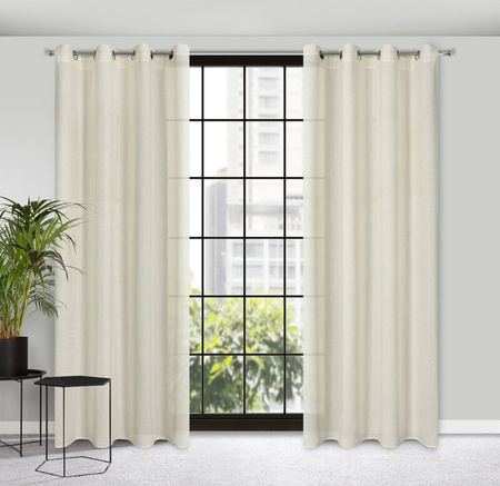 ZASŁONA GOTOWA LIDIA 140 X 250 CM NATURALNY