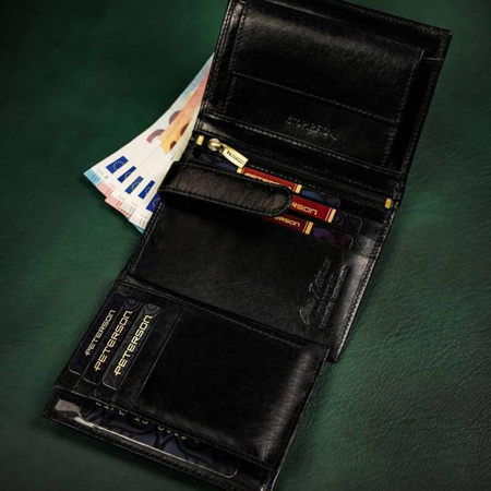 Portfel męski skórzany skóra naturalna  Peterson 